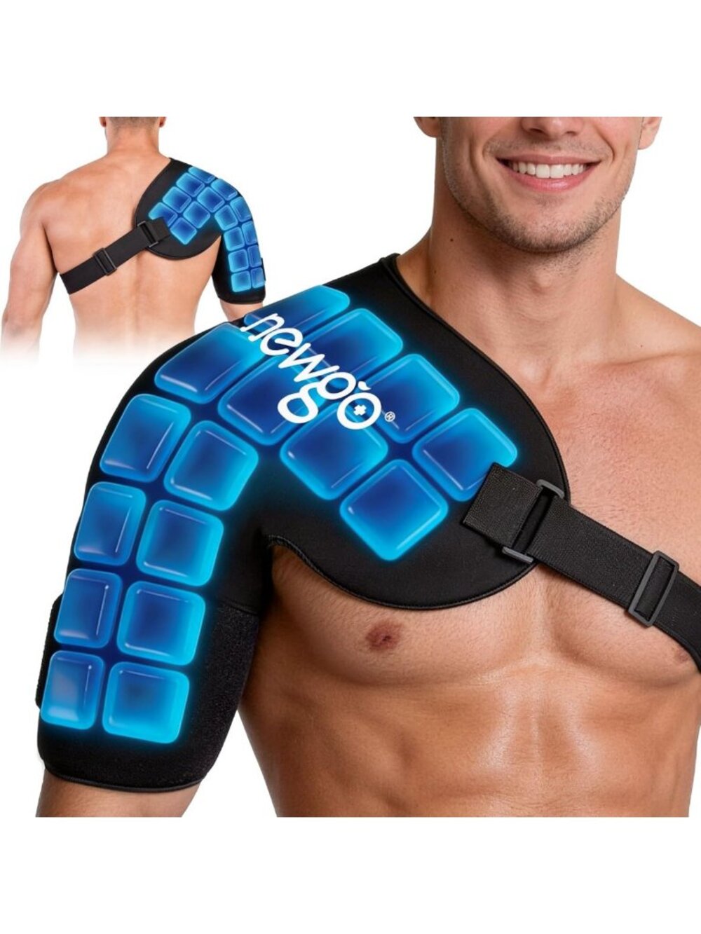 XL Shoulder Ice Pack for Rotator Cuff Cold Therapy - 45 Min Long-Lasting Relief